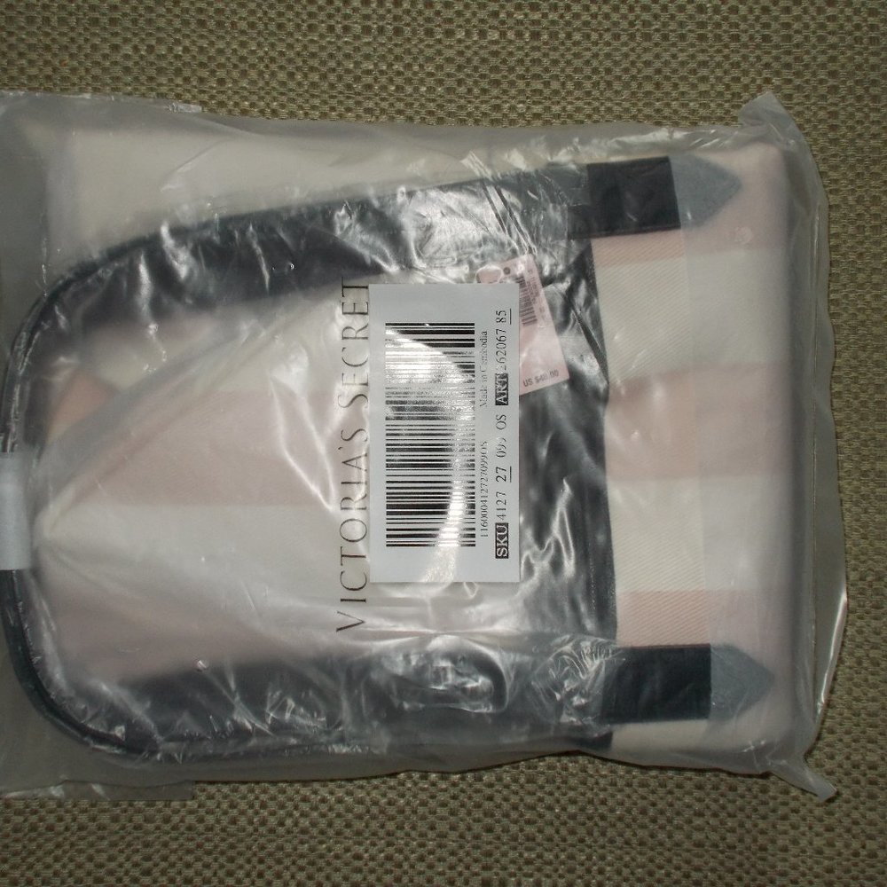 Victoria's secret pink and white striped tote LOVE